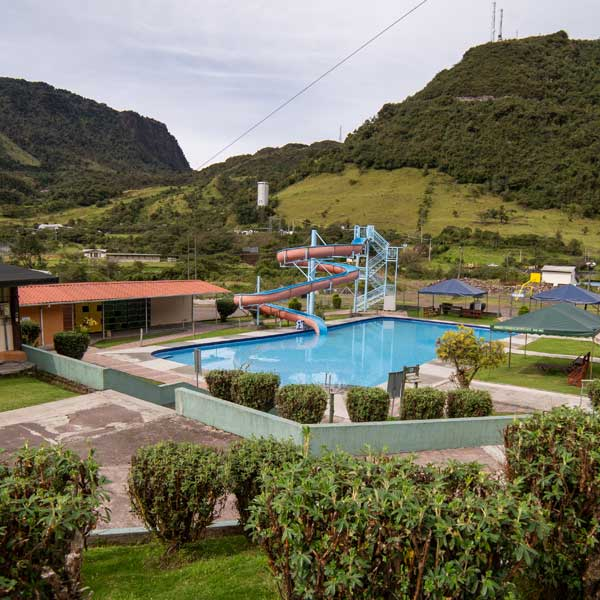Piscinas del Complejo Turístico Termales Santa Catalina en Papallacta
